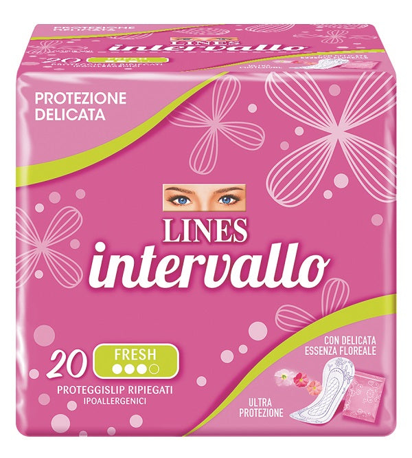 Proteggislip lines intervallo fresh ripiegato 20 pezzi