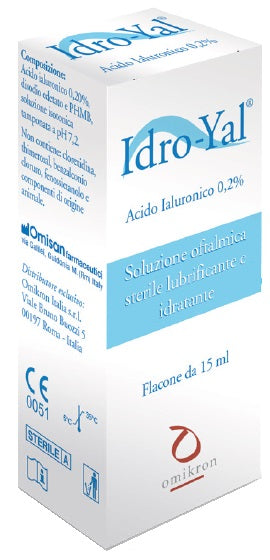 Soluzione lubrificante idro yal 15 ml per lenti a contatto