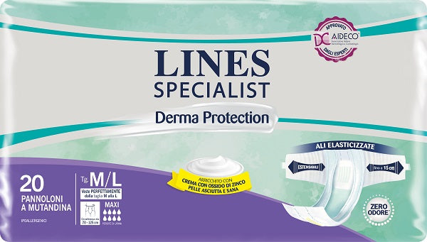 Lines sp derm pan maxi m/l20pz