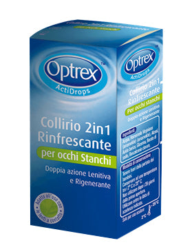 Gocce oculari optrex actidrops 2in1 rinfrescante occhi stanchi 1 pezzo